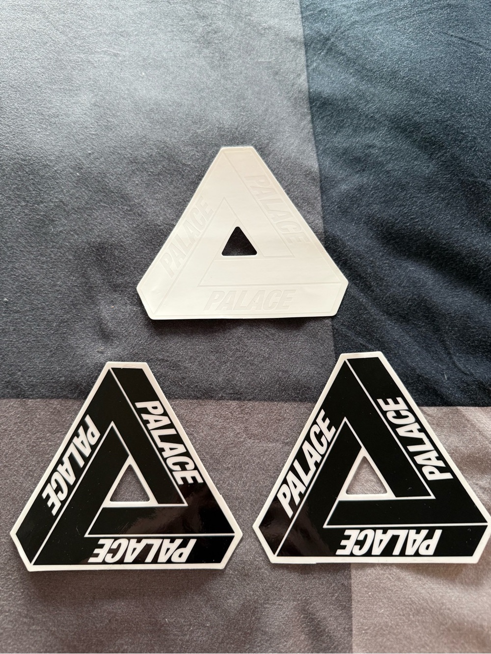 PALACE Black & White Tri-Fold Logo Sticker Pack